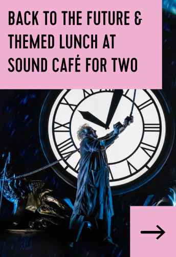 Back to the Future & Themed Lunch at Sound Café for Two £234